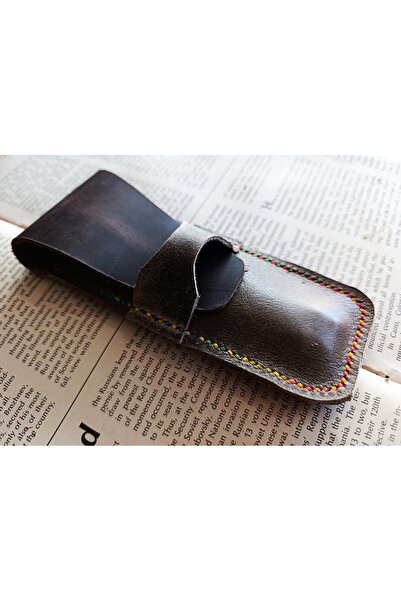 Mahfuz حافظة أقلام من الجلد الطبيعي مصنوعة يدويًا لأقلامك الخاصة مقاس 27 × 6 ...