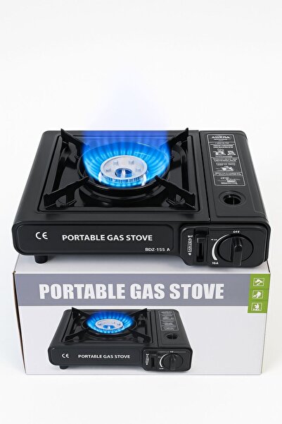 MDK A small, safe, portable gas stove, ideal for trips and camping, featuring powerful heat, a durable design, and ease of use.