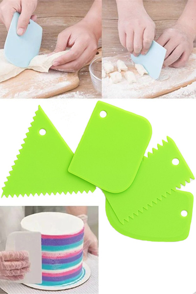 espashome Dough Cutting and Shaping & Pastry Shaping Tool - Set of 4 - Green