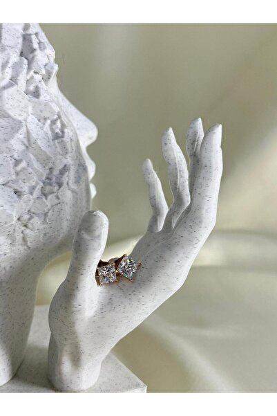 SSCO JEWELERY XUPİNG 18K ALTIN ZİRKON TAŞLI PIRLANTA KÜPE