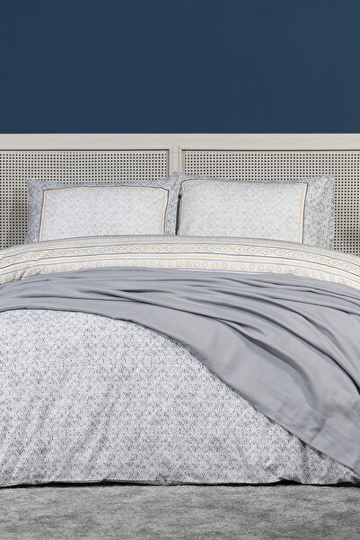 Elart Angel Pike Double Size 100% Cotton (200X220 cm) Gray