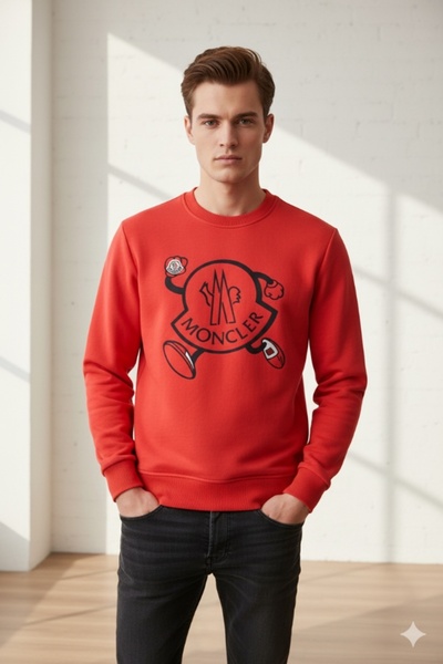 şık noncler baskılı sweartshirt