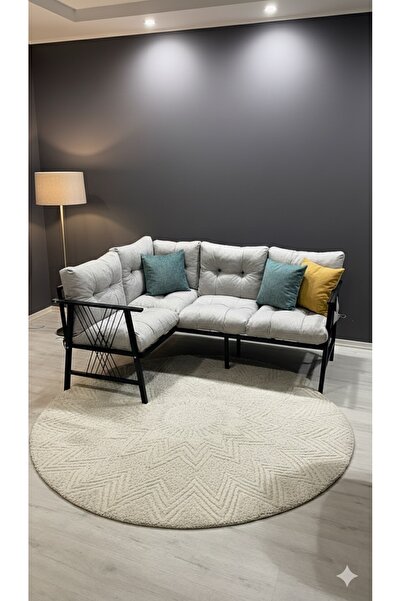 Modern Style Home Orkide, Köşe Takımı, Mutfak, Balkon Köşe Takımı, Metal Kanepe, Koltuk Takımı,