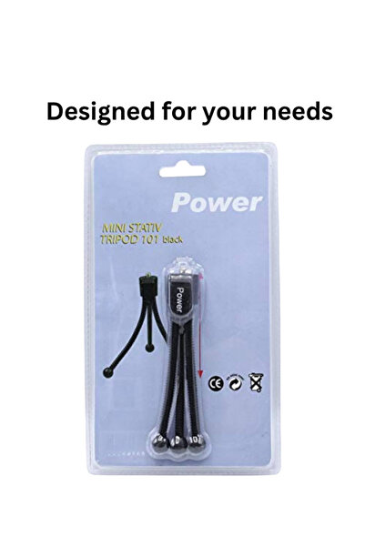 POWER TRIPOD TR101 Mini Flexible Tripod for Mobile Phones, Action Cameras & DJI Osmo Pocket