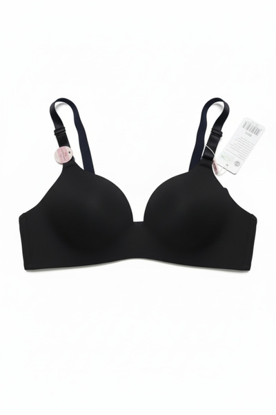 UmtTekstil حمالة صدر نسائية من UMT مصنوعة من القماش الدقيق خياطة مخفية - أسود...