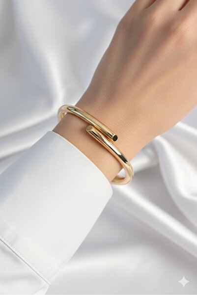 Dorvina سوار كليبس نحاسي ذهبي اللون للنساء |   مجوهرات أنيقة ومتينة، إكسسوارات