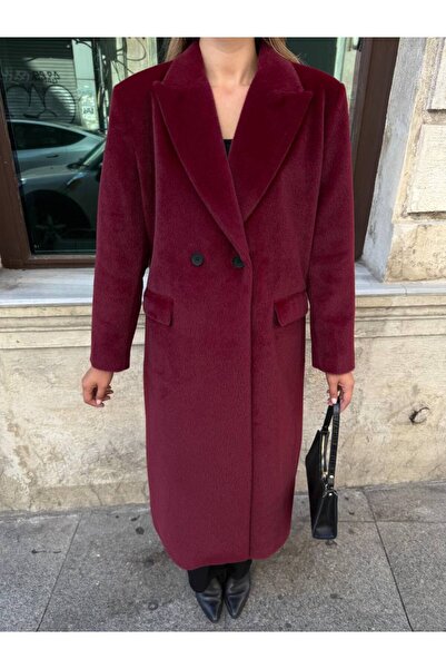 LUJJE Velvet Long Cashmere Coat