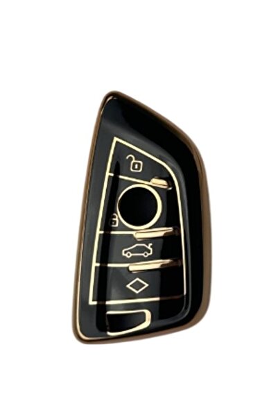 Cartex ΜΑΥΡΟ-ΧΡΥΣΟ Μεταλλική θήκη κλειδιού συμβατή με G20, G30