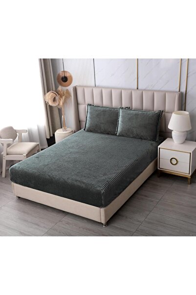 Truva Grup Bed Cover with Elastic 180x200x20 cm + 2 Pillowcases 50x70 cm – Cocolino Material