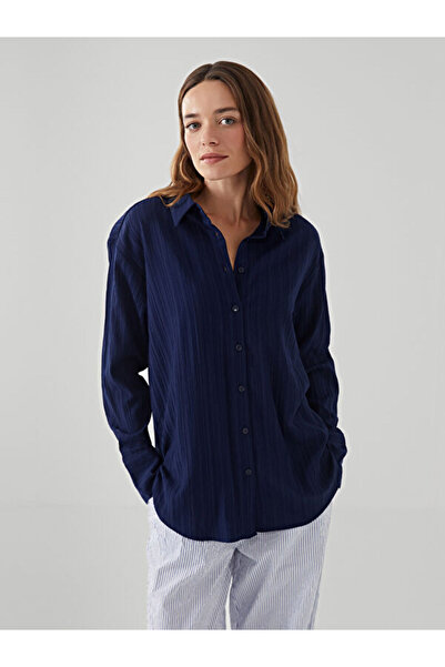 LC Waikiki Cămașă de damă oversize texturată