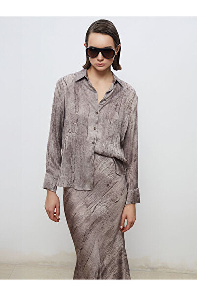 LC Waikiki Textured Crepe Women's Shirt