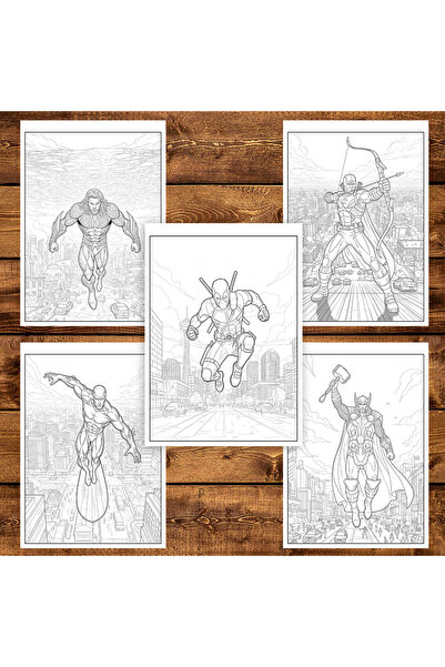 Legendary Gifts Coloring book, 50 illustrations Superheroes - Volume III, 106 pages