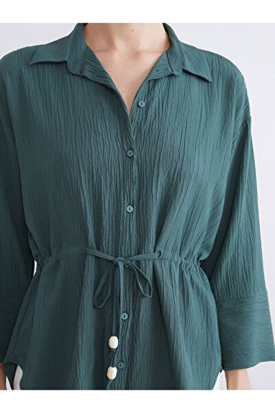 LC Waikiki Plus Size Textured Women's Shirt