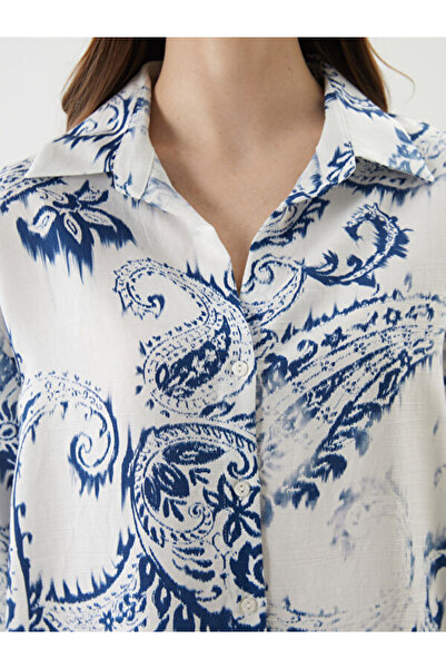 LC Waikiki Cămașă oversize pentru femei cu model