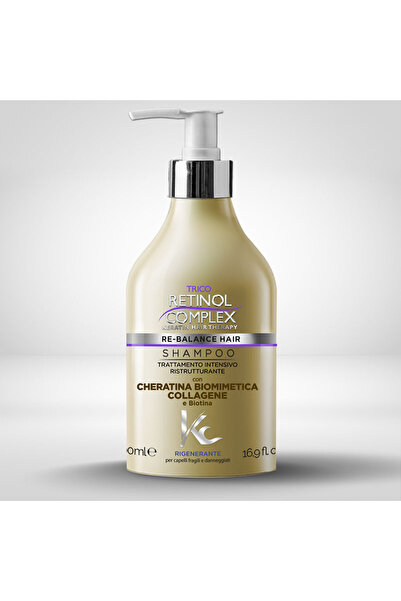 Retinol Complex Biomimetic Keratin & Regenerating Collagen Shampoo - 500 ml