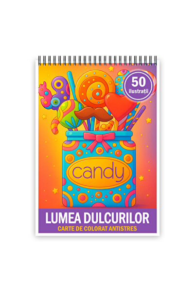 Legendary Gifts Coloring book, 50 illustrations World of Sweets, 106 pages, A5