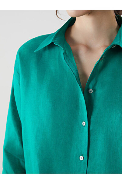 LC Waikiki Oversize 100% Linen Women's Shirt