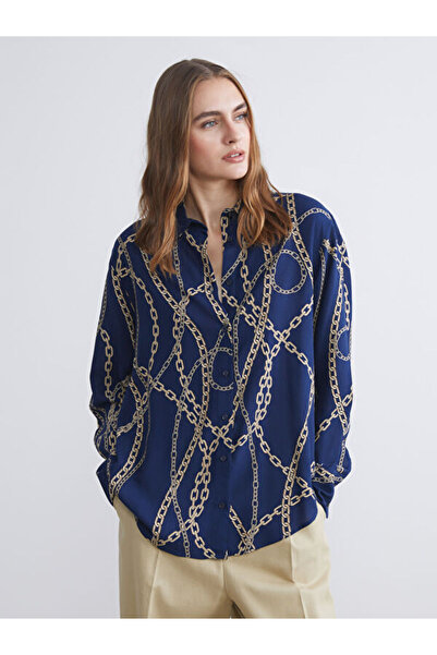 LC Waikiki Жіноча сорочка з ланцюговим візерунком