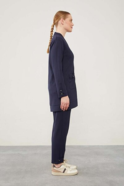 Levidor Laci-Laci Ribbed Button Detailed Cardigan Suit