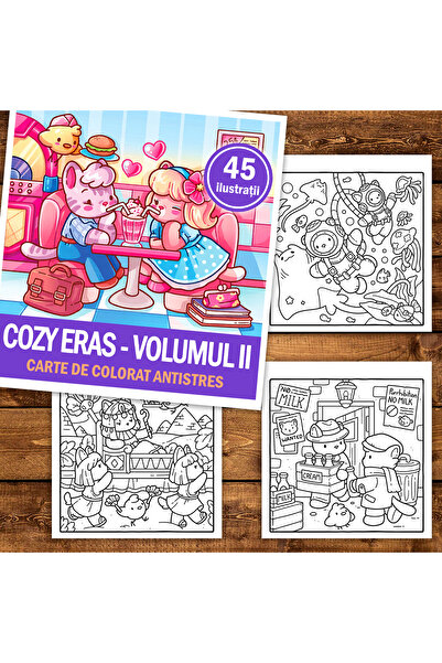 Legendary Gifts Coloring book, 45 illustrations Cozy Eras - Volume II, 96 pages