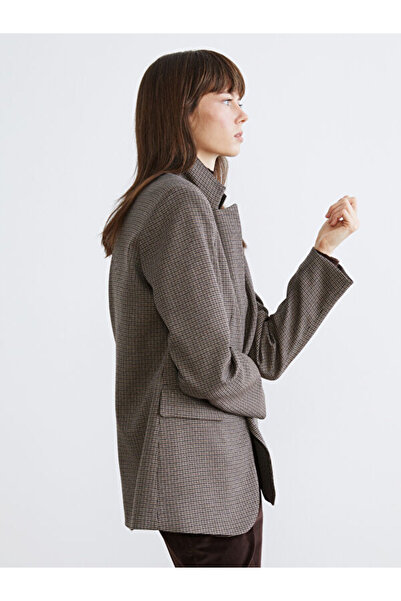 LC Waikiki Plaid Women's Blazer Jacket