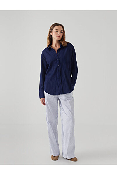 LC Waikiki Cămașă de damă oversize texturată