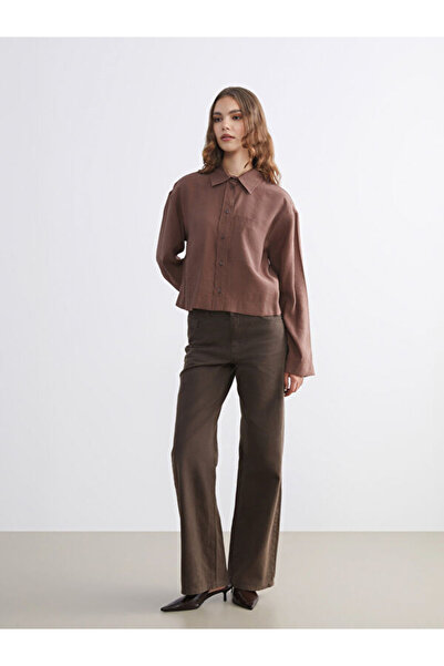 LC Waikiki Oversize Modal Mixed Γυναικείο Πουκάμισο