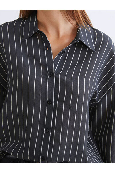LC Waikiki Striped Poplin Women's Shirt