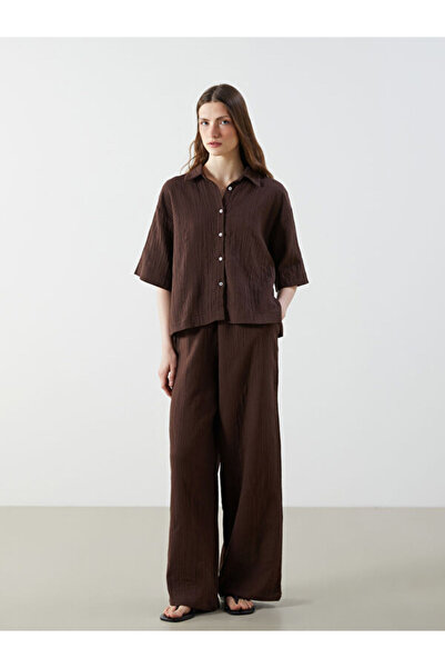 LC Waikiki Γυναικείο πουκάμισο με υφή