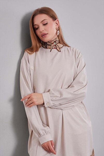 Levidor Διπλό σετ με λεπτομέρεια με κουμπιά με λαιμόκοψη από πέτρα