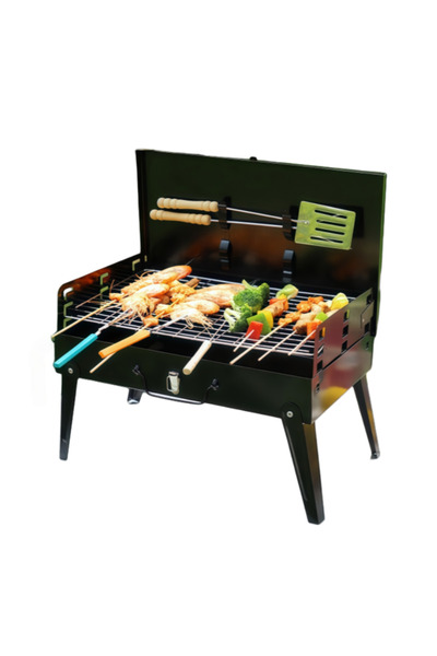 Generic Portable foldable BBQ grill – easy to set up for camping and family trips