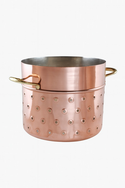 Cuvesta El Yapımı Şef Tipi Büyük Kalın 1.5mm Bakır Süzgeç 24x18cm