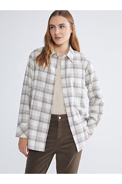 LC Waikiki Cămașă de damă oversize în carouri