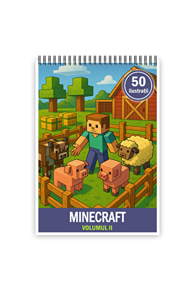 Legendary Gifts Carte de colorat, 50 de ilustratii Minecraft - Volumul II, 10...