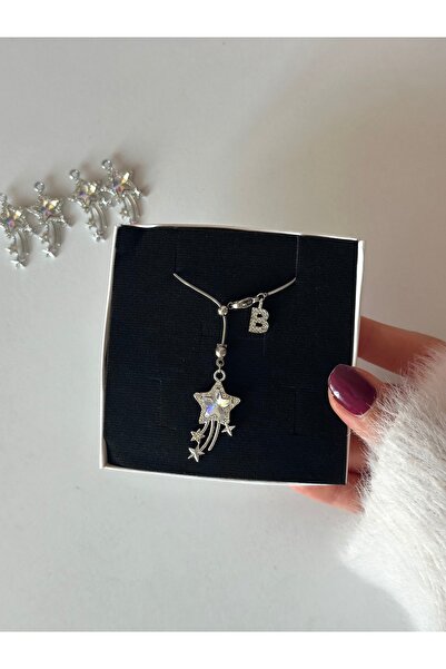 Alis Accessory Kuyruklu yıldız harfli asansör kolye