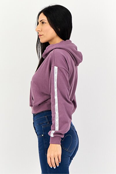 Levi's Women Graphic Print Long Sleeve Hoodies, Purple