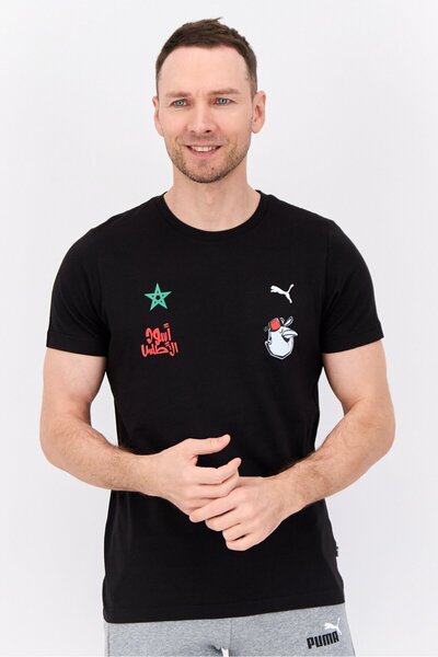 Puma Men Sportswear Fit Short Sleeve Outdoor T-Shirt, Black