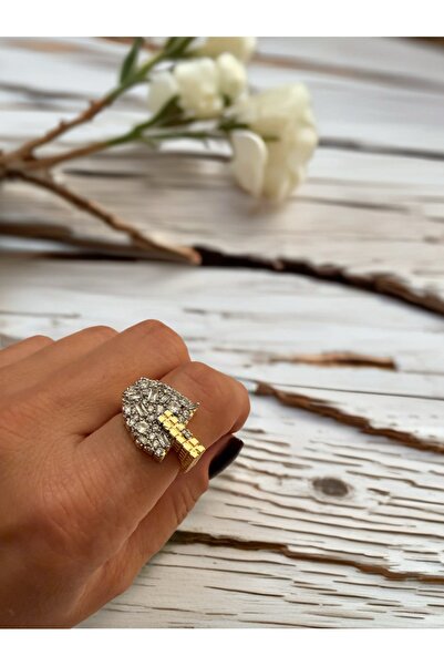 Bo Takı ve Aksesuar خاتم قابل للتعديل من ماركة زيركون ستون