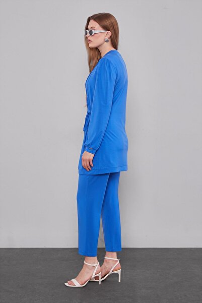 Levidor Cobalt Sports Suit with Tie Strings on the Sides