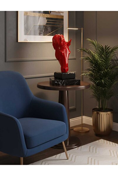 CURCUNA HEDİYELİK Büyük Boy Su İçen At Polyester Biblo