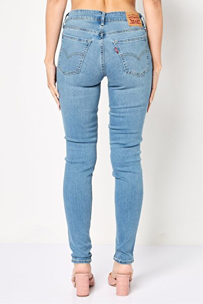 Levi's Women Skinny Fit Washed Stretchable Jeans, Blue