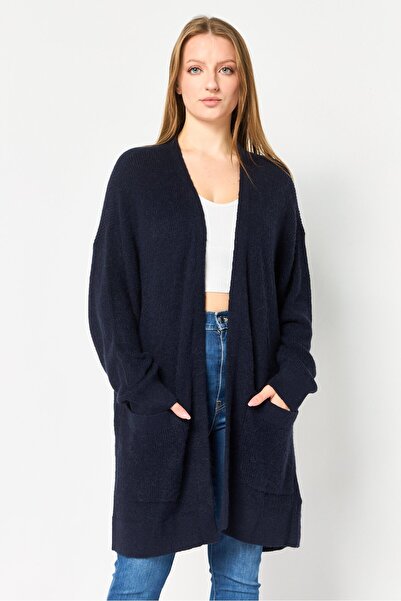 Tommy Hilfiger Women Slipt Neck Knitted Sweater, Navy