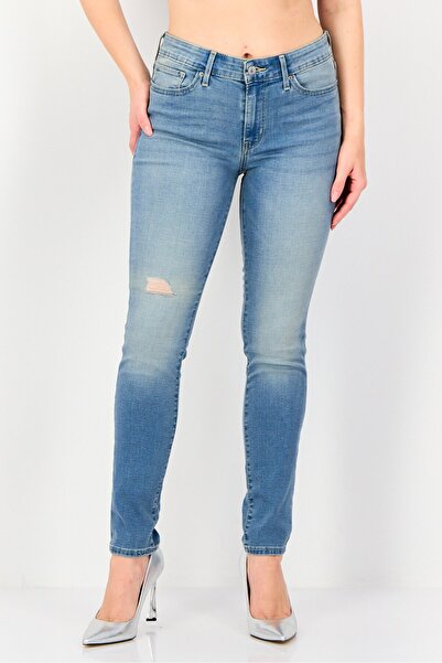 Levi's Women Skinny Fit Washed Stretchable Jeans, Blue