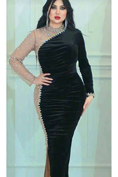 Heidi red velvet dress