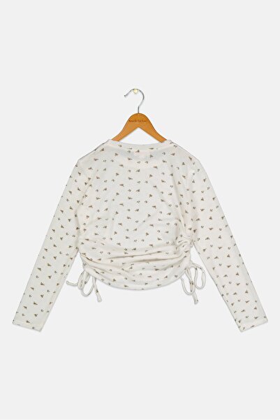 Poof Girl Kids Girl Allover Print Sweater, Multicolor