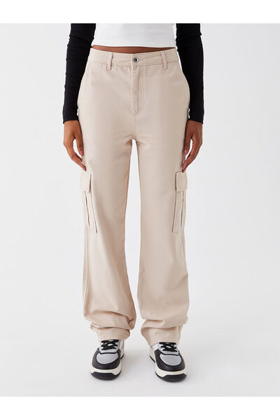 LC Waikiki Peak Yeni Sezon Standart Fit Kadın Kargo Pantolon