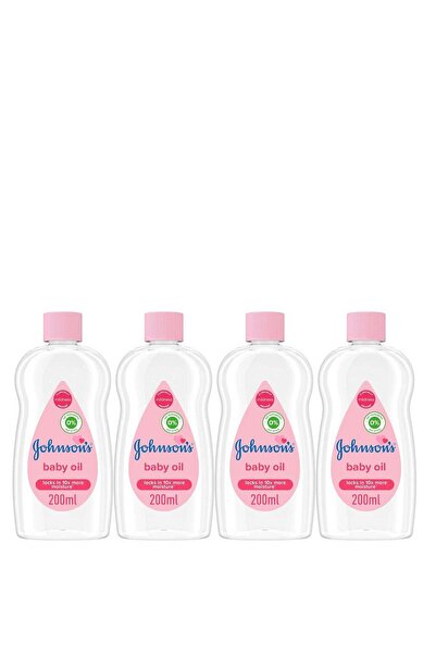 Johnson's عبوة من 4 زيوت أطفال 200 مل