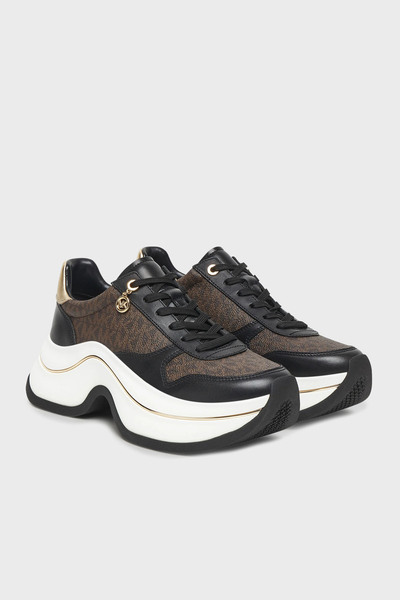 Michael Kors Deri Karışımlı Kalın Tabanlı Logolu Sneaker Ayakkabı 43F5ARFS2L200 AYAKKABI 43F5A