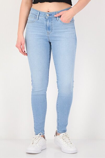 Levi's Women Regular Fit Washed Stretchable Denim, Blue