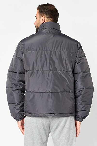 hummel Men Sportswear Fit Long Sleeve Outdoor Bomber Jacket, Grey